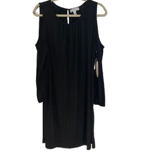 Black Cold Shoulder Long Sleeve Dress x BOUTiQUE NEW Women’s 0X